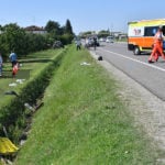 INCIDENTE MOTO AUTO 2 MOTOCICLISTI MINORENNI SULLA UARANTOLA A FUSIGNANO (RA)