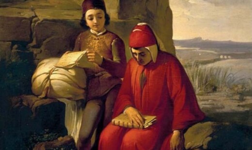 03 Annibale Gatti, Dante In Esilio, Olio Su Tela, 80x70cm ,1854
