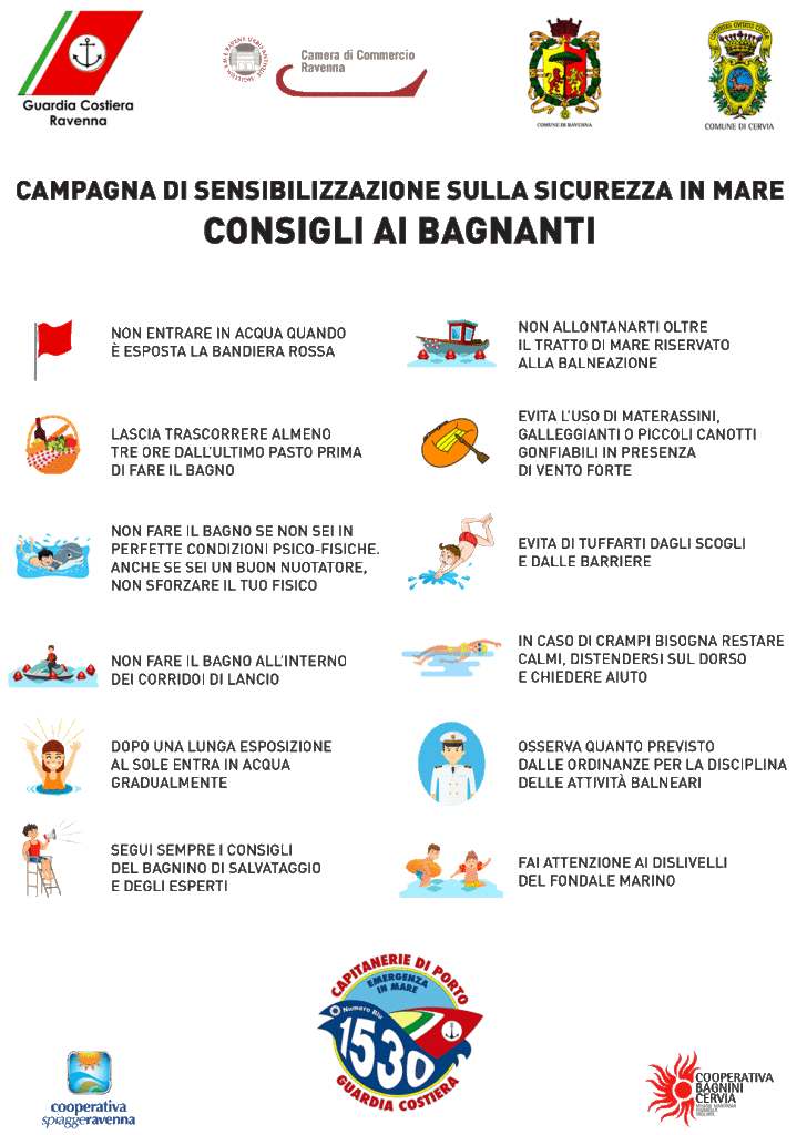 Consigli Ai Bagnanti Campagna Capitaneria Ra 2020 A3