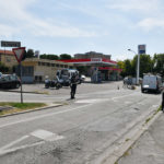 INCIDENTE CICLISTA CON AUTO PIRATA VIA SAN MAMA CON VIA RAVEGNANA A RAVENNA