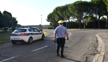 INCIDENTE AUTO CICLISTA VIA DEL PINO ALTEZZA VIA DEI NESPOLI A PONTE NUOVO DI RAVENNA