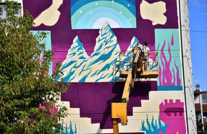 SUBSIDENZE 2020 REALIZZAZIONE MURALES VIA TOMMASO 249 RAVENNA