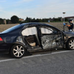 INCIDENTE MORTALE MOTO AUTO VIA BASTIA INCROCIO VIA TRADONE SAN BERBARDINO A SAN BERNARDINO DI LUGO (RA)