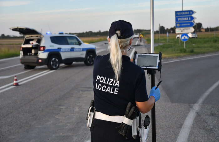 INCIDENTE MORTALE MOTO AUTO VIA BASTIA INCROCIO VIA TRADONE SAN BERBARDINO A SAN BERNARDINO DI LUGO (RA)