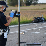 INCIDENTE MORTALE MOTO AUTO VIA BASTIA INCROCIO VIA TRADONE SAN BERBARDINO A SAN BERNARDINO DI LUGO (RA)