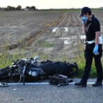 INCIDENTE MORTALE MOTO AUTO VIA BASTIA INCROCIO VIA TRADONE SAN BERBARDINO A SAN BERNARDINO DI LUGO (RA)