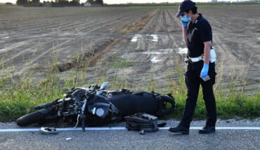 INCIDENTE MORTALE MOTO AUTO VIA BASTIA INCROCIO VIA TRADONE SAN BERBARDINO A SAN BERNARDINO DI LUGO (RA)