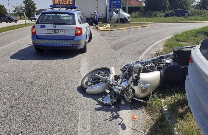 Incidente Reale Voltana Motociclista
