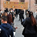 MANIFESTAZIONE PROTESTA CONTRO DPCM COVID ARTE, DANZA, SPETTACOLO IN PIAZZA DEL POPOLO RAVENNA