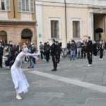 MANIFESTAZIONE PROTESTA CONTRO DPCM COVID ARTE, DANZA, SPETTACOLO IN PIAZZA DEL POPOLO RAVENNA