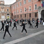 MANIFESTAZIONE PROTESTA CONTRO DPCM COVID ARTE, DANZA, SPETTACOLO IN PIAZZA DEL POPOLO RAVENNA