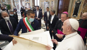 SS Francesco Sala Clementina Delegaxzione Dell’Arcidiocesi Di Ravenna Cervia In Occasione Dell’Anno Dantesco