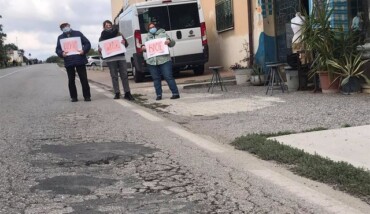 Cartelli Occhio Buche Giro Italia Mezzano