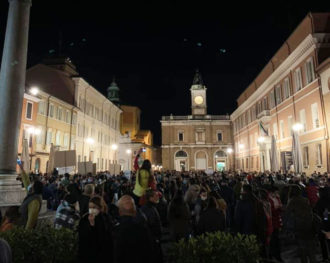 Protesta Ravenna Piazza Popolo