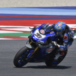 Marco Melandri sulla Yamaha a Misano nel 2019 (PhotoZac)