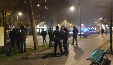 Le pattuglie di polizia locale e polizia di Stato ai giardini Speyer il 28 novembre