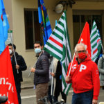 PRESIDIO SINDACATO LAVORATORI PUBBLICI SANITà DAVANTI OSPEDALE RAVENNA