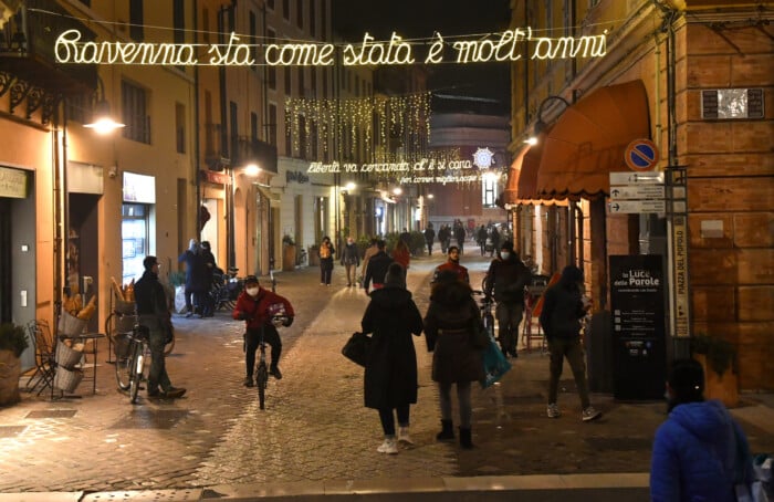 LUMINARIE DANTE E NATALE 2020 CENTRO RAVENNA
