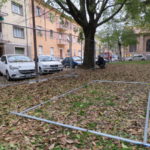 I lavori al parco di piazza Dante, a Faenza