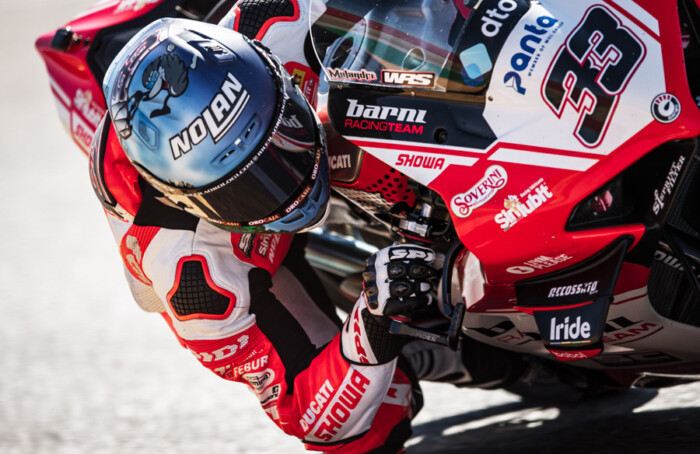 Marco Melandri alla guida della Ducati del Team Barni (PhotoZac)