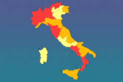Mappa Italia Colori