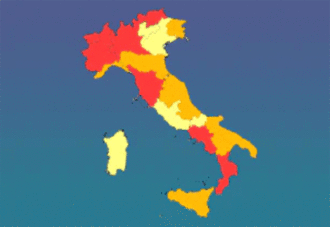 Mappa Italia Colori