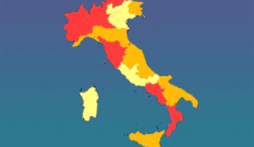 Mappa Italia Colori