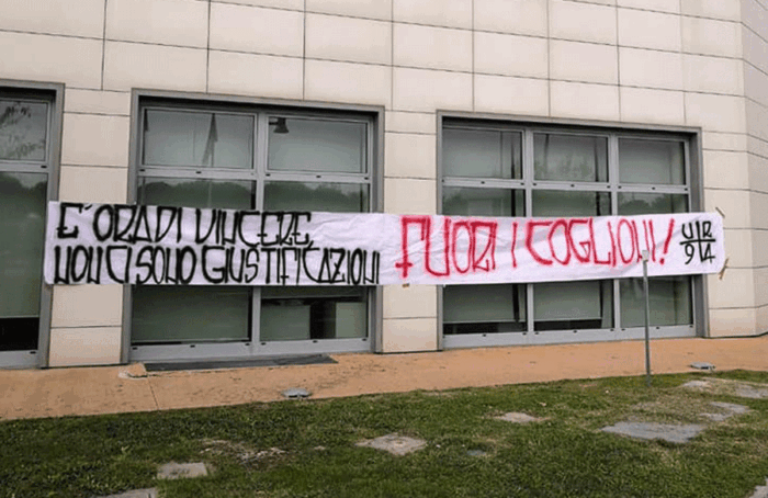 Striscione Ultras Ravenna