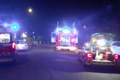 Vigili del fuoco e ambulanza in via Bargigia a Ravenna