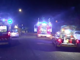 Vigili del fuoco e ambulanza in via Bargigia a Ravenna