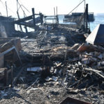 INTERVENTO VIGILI DEL FUOCO PER INCENDIO CAPANNO PIALASSA PIOMBONI A MARINA DI RAVENNA (RA)