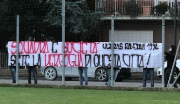 Striscione Ultras Ravenna