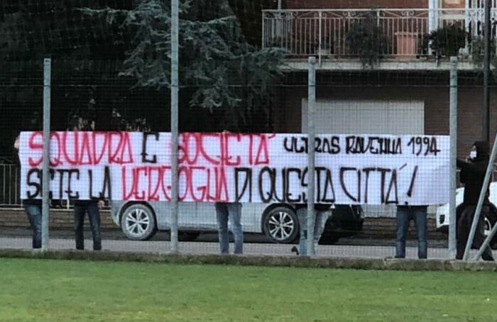 Striscione Ultras Ravenna