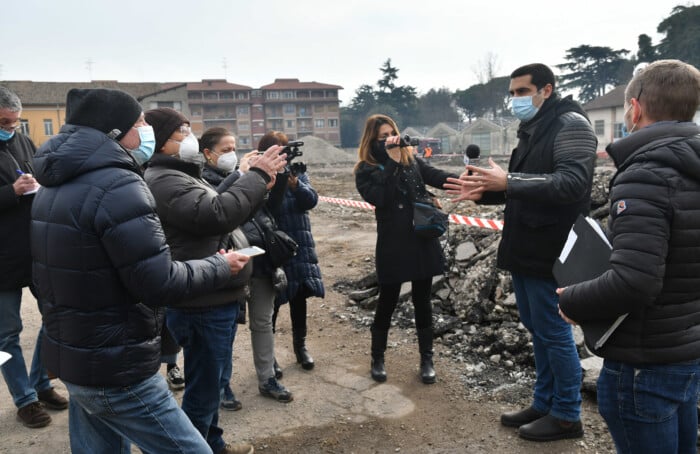 PRESENTAZIONE CON SINDACO MICHELE DE PASCALE PARCO IN EX CASERMA MILITARE RAVENNA