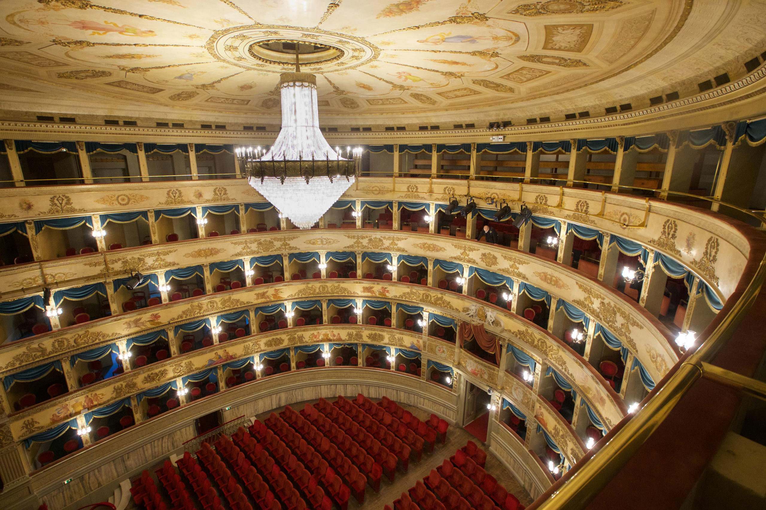Veduta della sala del Teatro Alighieri di Ravenna
