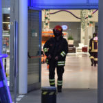 INCENDIO CENTRO COMMERCIALE MAIOLICHE NEGOZIO CARPISA A FAENZA (RA)