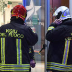 INCENDIO CENTRO COMMERCIALE MAIOLICHE NEGOZIO CARPISA A FAENZA (RA)