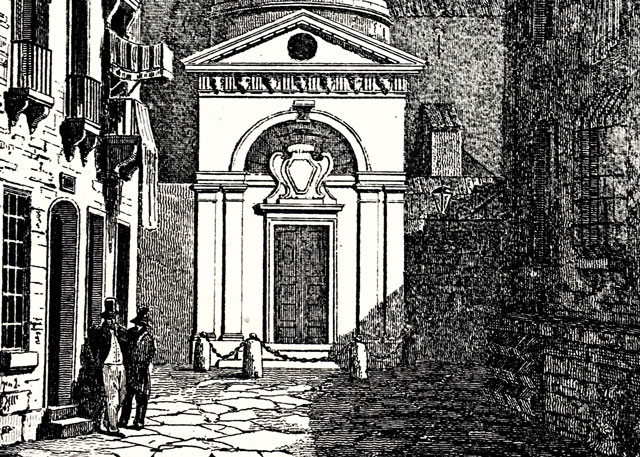 Tomba Di Dante Incisione Ottocentesca