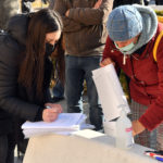 MANIFESTAZIONE NO DAD IN PIAZZA KENNEDY A RAVENNA