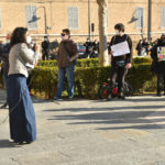 MANIFESTAZIONE NO DAD IN PIAZZA KENNEDY A RAVENNA