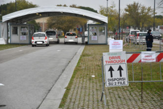 DRIVE THROUGH TAMPONE COVID PARCHEGGIO PALA DE ANDR RAVENNA