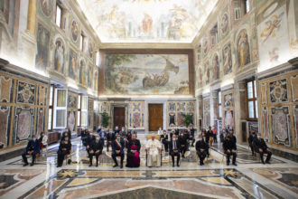 SS Francesco Sala Clementina Delegaxzione Dell’Arcidiocesi Di Ravenna Cervia In Occasione Dell’Anno Dantesco