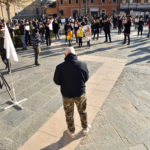 MANIFESTAZIONE NO DAD IN PIAZZA KENNEDY A RAVENNA