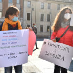 MANIFESTAZIONE NO DAD IN PIAZZA KENNEDY A RAVENNA