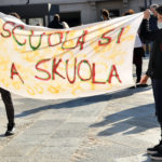 MANIFESTAZIONE NO DAD IN PIAZZA KENNEDY A RAVENNA