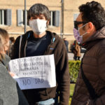 MANIFESTAZIONE NO DAD IN PIAZZA KENNEDY A RAVENNA