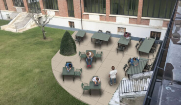 Rendering Cortile Biblioteca Seminario Faenza