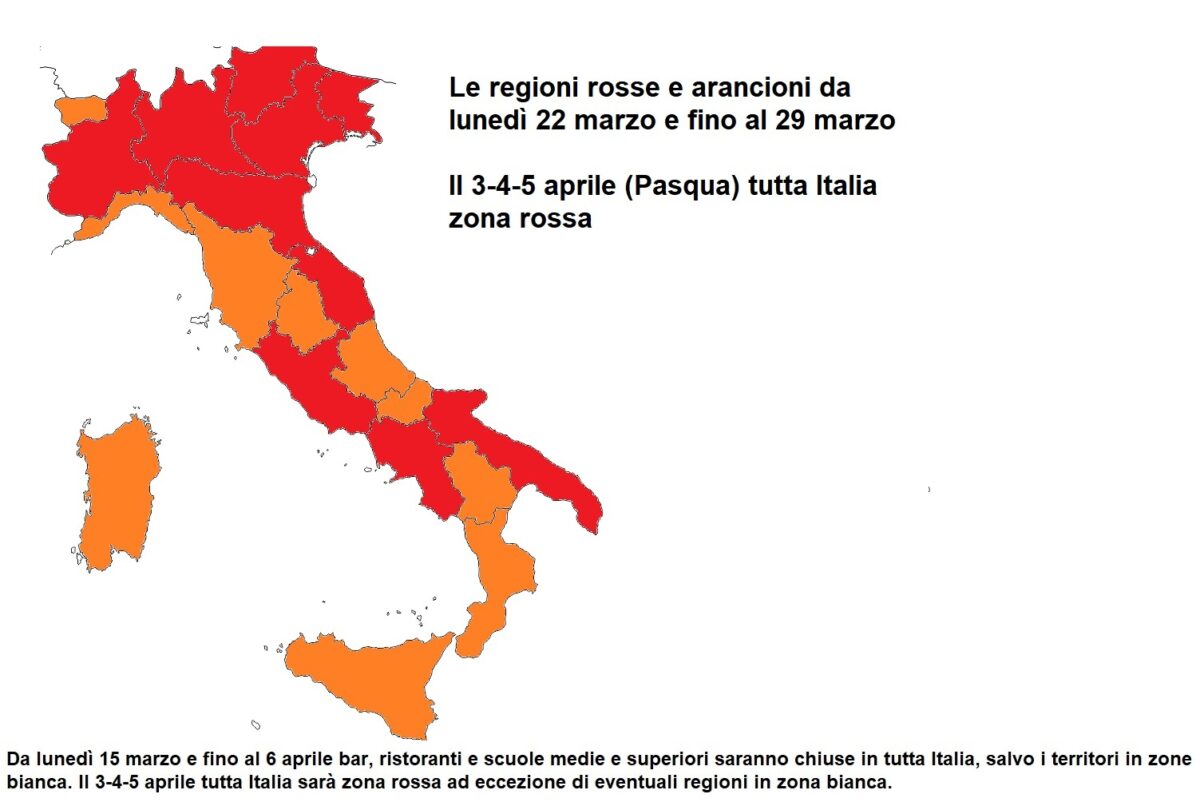 images Colori Regioni Italiane Oggi la provincia di ravenna in zona rossa