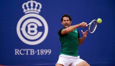 Federico Gaio In Azione Tennis