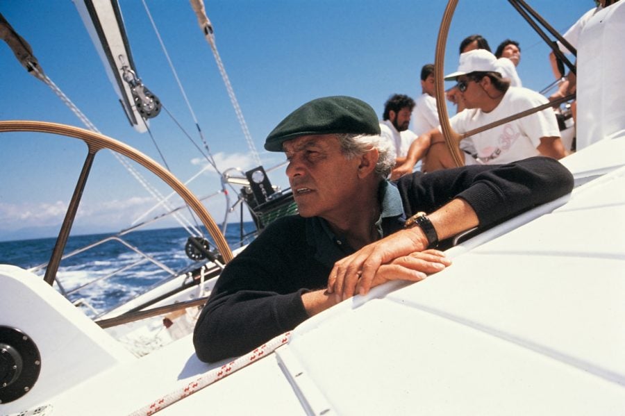 Raul Gardini in barca 